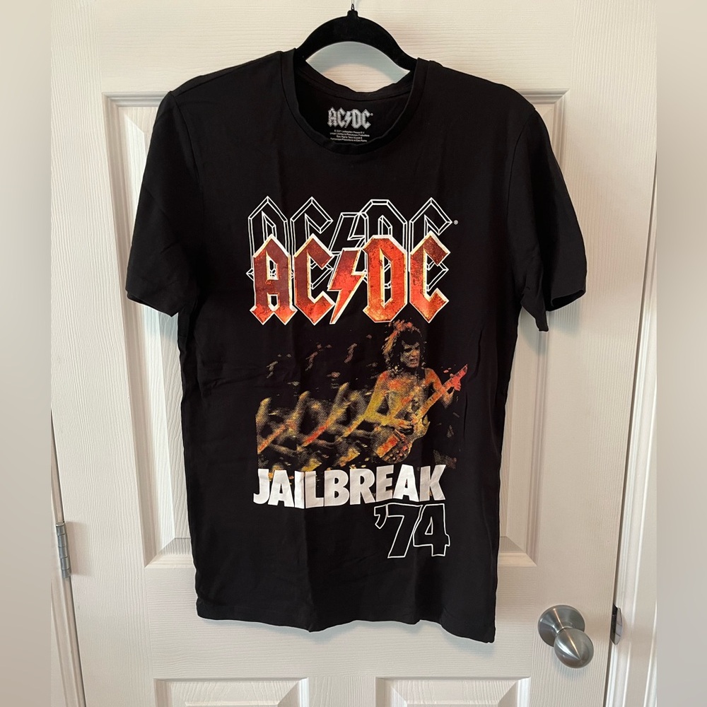 AC/DC Black Cotton T-Shirt